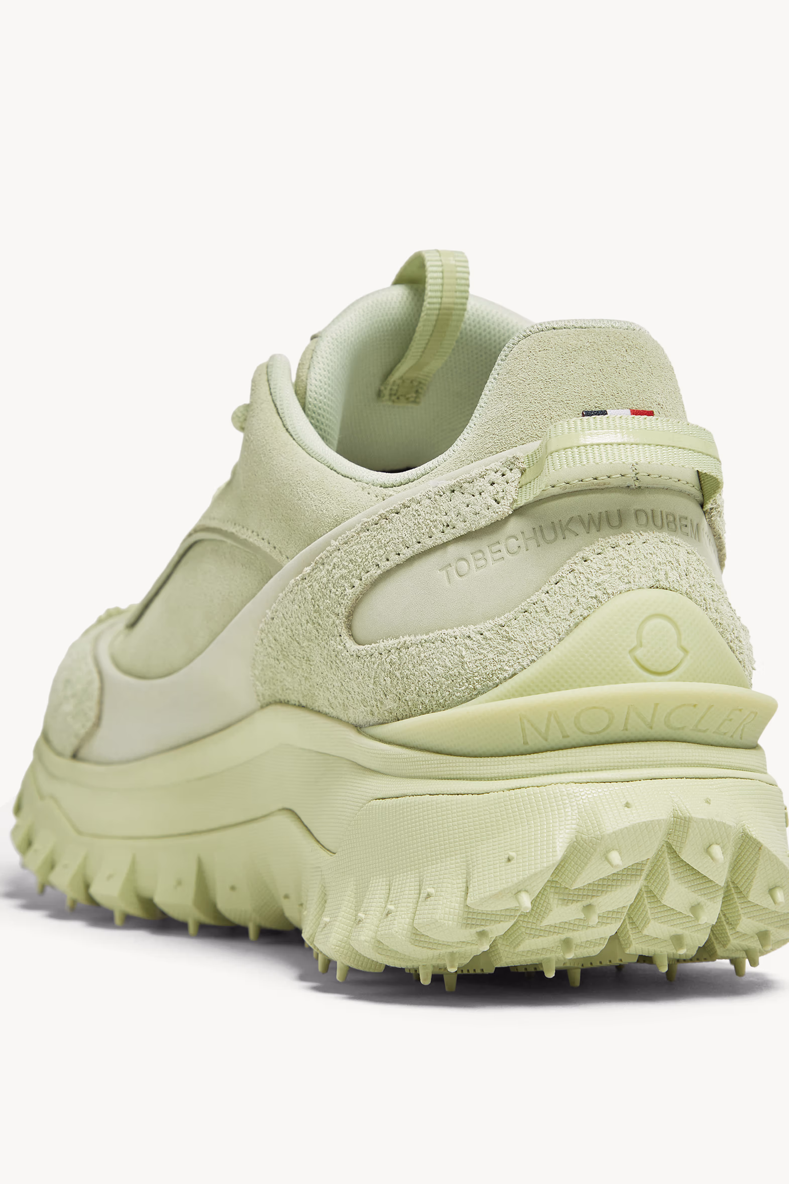 Trailgrip Momint Nubuck & Suede Sneakers Women Mint Green Moncler 9